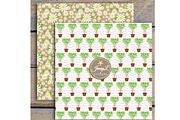 Daisy Flower Digital Paper Clipart, a Pattern Graphic by JennyL Designs (Thumbnail 8 of 8)