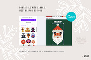 Ornate Christmas | floral clipart, an Illustration by Olia (Thumbnail 12 of 14)