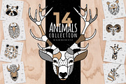 Animals in scandinavian style, a Graphic by kuchuk_design (Thumbnail 1 of 5)