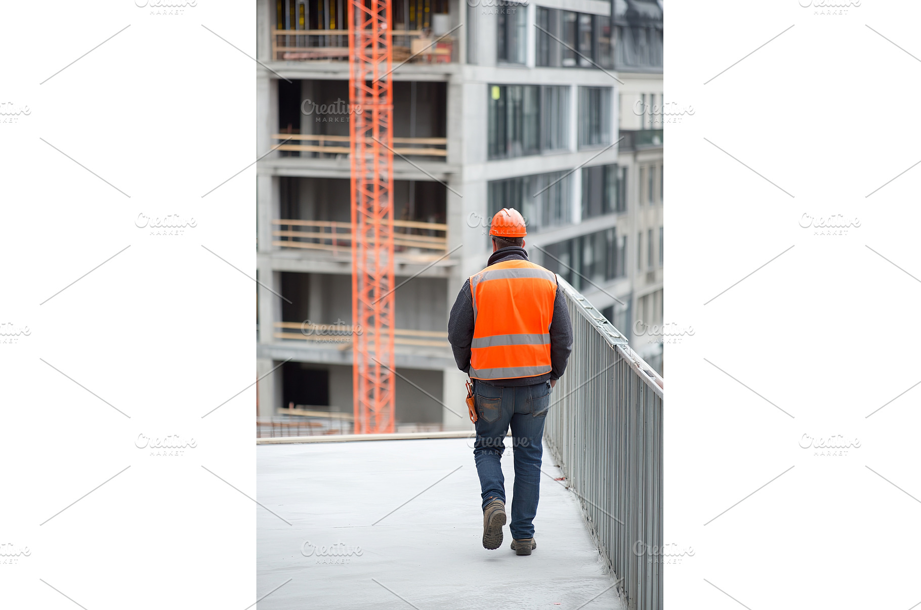 Construction worker in safety gear, an Industrial Photo by Lermont51