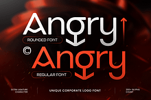 Angry - Unique Corporate Logo Font