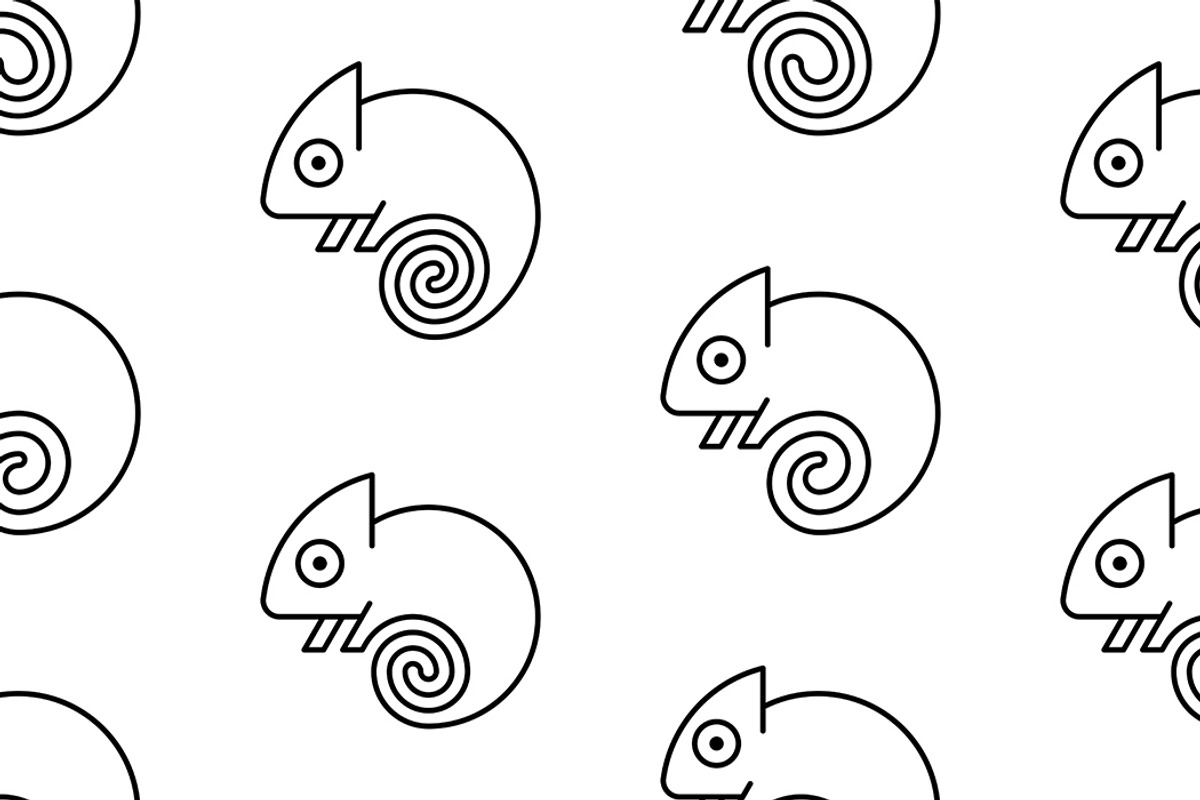 Chameleon Logo, a Graphic by NataliiaVolyk (Photo 5 of 6)