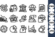 Business Risk Alert Icon Set, an Illustration by designvectx (Thumbnail 1 of 3)