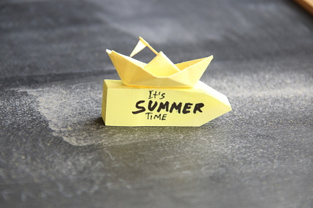 Its summer time greeting text.