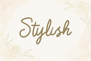 Stylish - Monoline Script Font, a Script Font by NTC Graphic (Thumbnail 1 of 7)