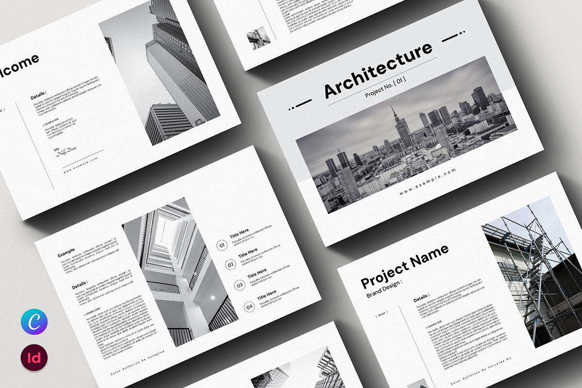 Architecture Brochure Template, a Brochure Template by PrintIdea (Photo 1 of 6)