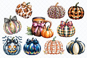 Watercolor pumpkins PNG Clipart, a Food Illustration by Whimsy Brush Studio (Thumbnail 5 of 6)