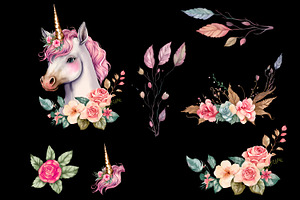 Magical Unicorn Cute Clipart