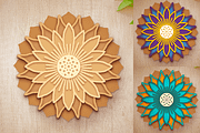 3D Sunflower Mandala - SVG Cut Files, a Decorative Illustration by Arshad Ali (Thumbnail 4 of 8)
