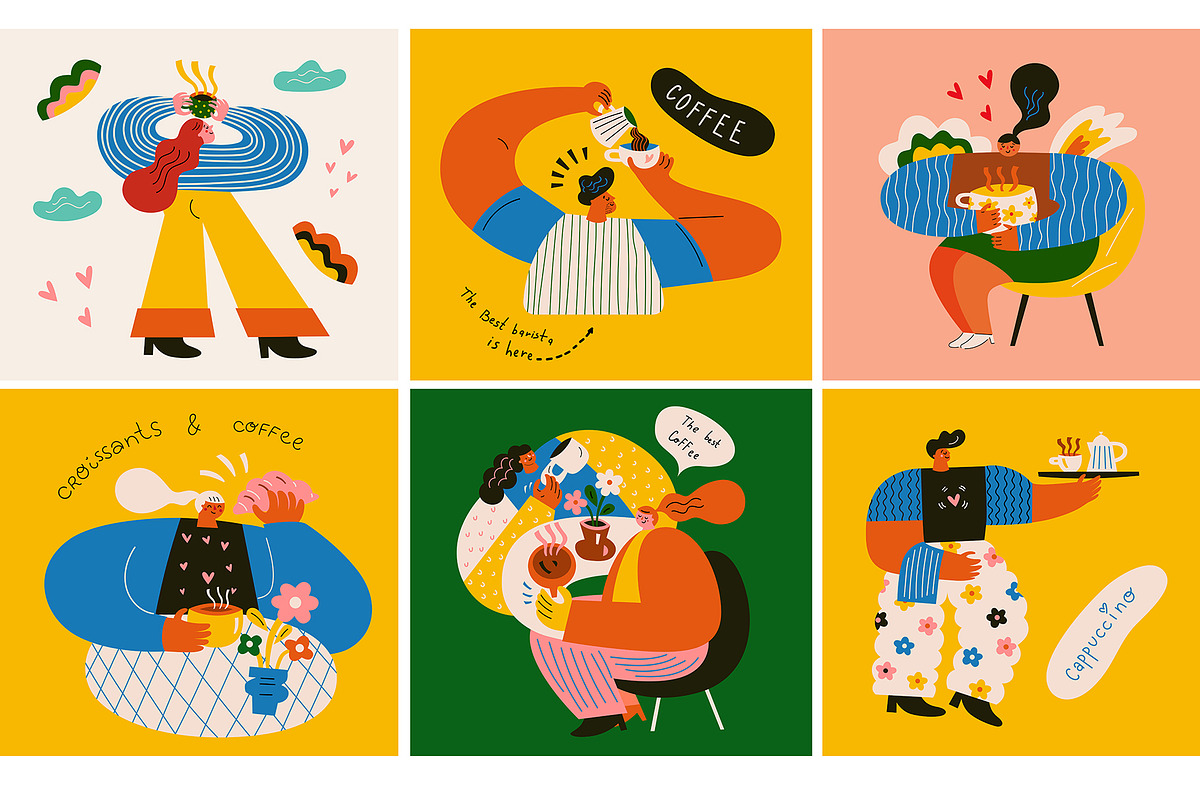Coffee time, a Person Illustration by MoleskoStudio (Photo 2 of 15)