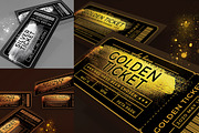 Golden Ticket Invitation, an Invitation Template by Aarley Kaiven (Thumbnail 1 of 4)