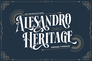 Alesandro - Vintage Serif Font