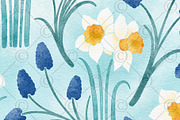 Daffodils & Muscari Pattern, a Pattern Graphic by Rebecca Flaherty (Thumbnail 3 of 3)