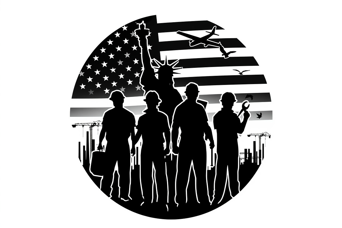 Nation Builder Silhouette Set, an Illustration by yasushie (Photo 15 of 20)