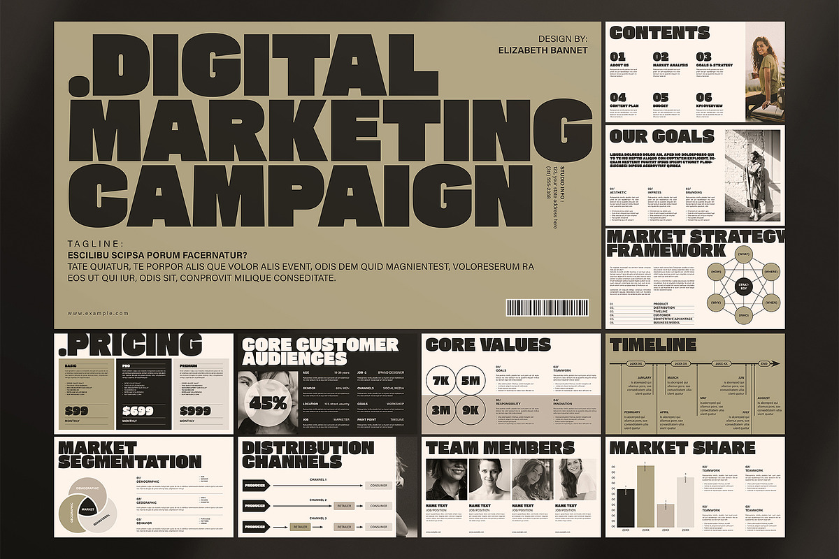 Marketing Campaign Presentation, a Presentation Template by E-Type (Photo 1 of 6)