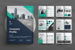 Company Profile Layout Template, a Brochure Template by Seeing-art
