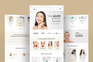 Skincare Landing Page Layout, a Landing Page Template by ContestDesign