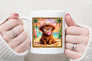 Cute Highland Cow Beach Summer PNG, a Work Illustration by Sublimation Artist (Thumbnail 7 of 9)