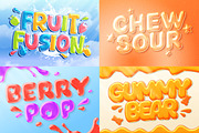 Jelly Gummy 3D Text Effects Pack, a Layer Style Add-On by Matsero (Thumbnail 2 of 4)