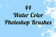 44 Water Color Brushes for Photoshop