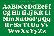 Sunday Club - Retro Serif, a Serif Font by Fenotype (Thumbnail 4 of 15)