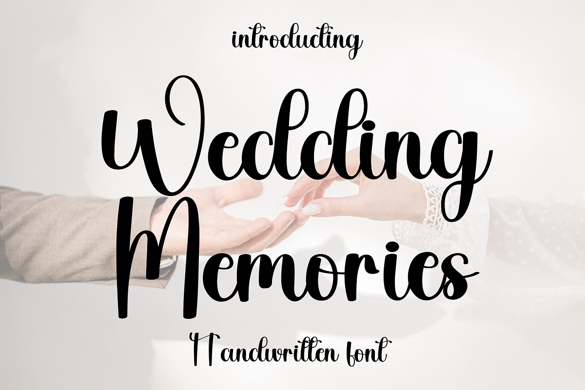 Wedding Memories, a Handwritten Font by InermediaSTUDIO (Photo 1 of 8)