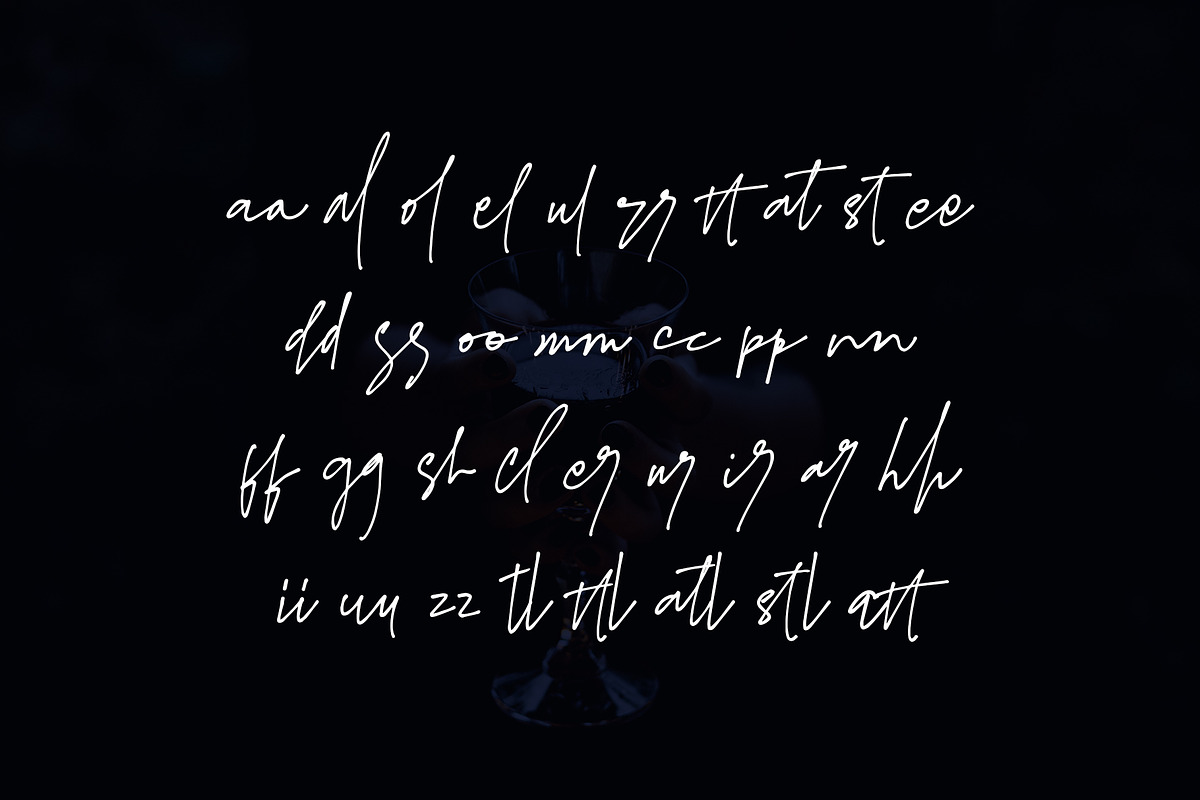 James Black Elegant Signature Font preview 3