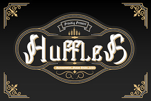 Huffles - Display Blackletter Font