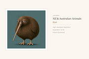 NZ & Australian Animals, Set 20, an Animal Illustration by LanternkinStudio (Thumbnail 9 of 12)