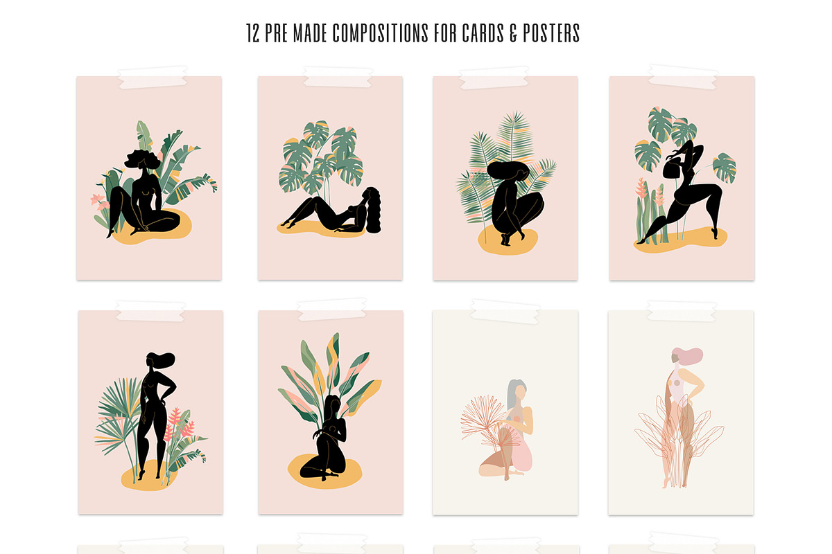 Jungle Girls feminine collection, a Graphic by dasha mo (Photo 7 of 8)