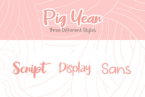 Pig Year 3 Font