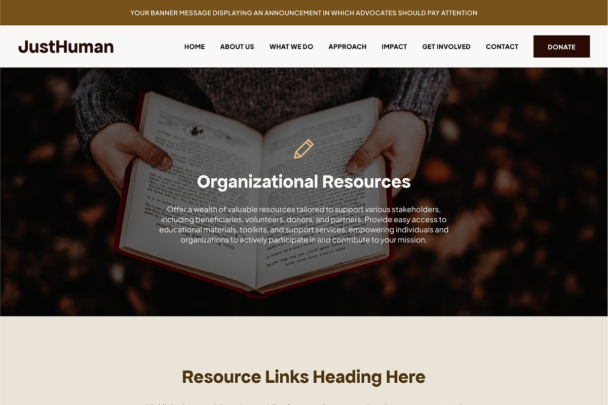 Human Rights Showit Website Template, a WordPress Template by Studio Humankind (Photo 14 of 20)