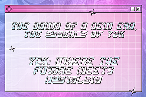 Cosmic Echoes - Y2K Font