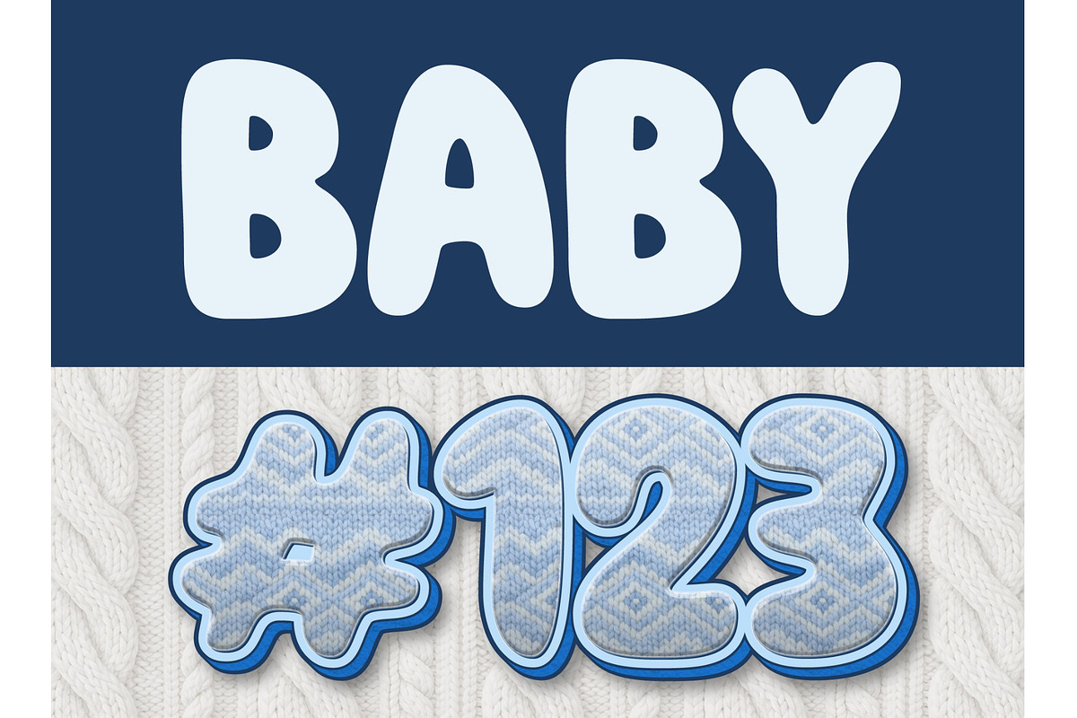 Soft Wool Pattern Text Effect, a Layer Style Add-On by studiogstock (Photo 2 of 2)