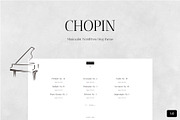 Chopin - WordPress Blog Theme, a WordPress Template by Cam' Studio (Thumbnail 1 of 2)