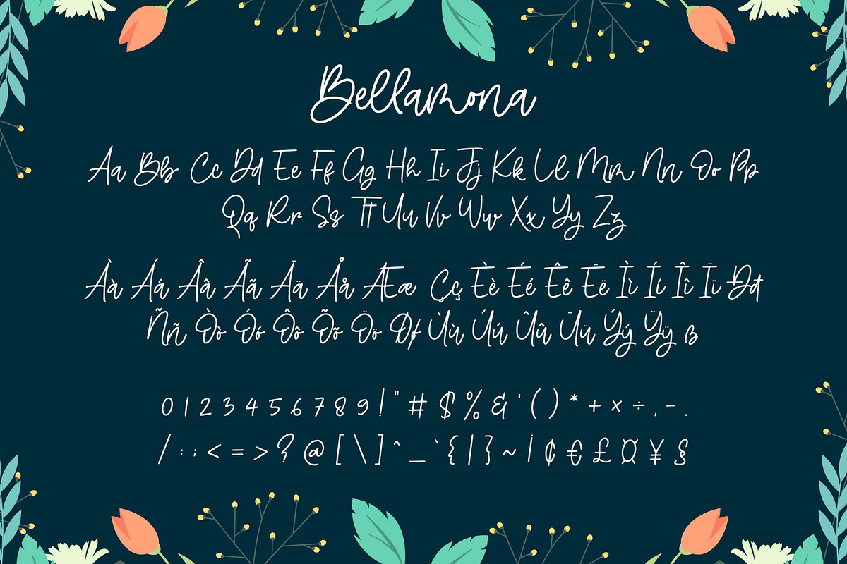 Bellamona - Beautiful Monoline, a Script Font by Almarkhatype (Photo 9 of 10)