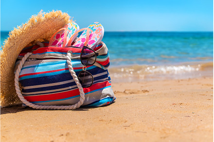 Bag and things for relaxing on the, a Holiday Photo by yanadjana