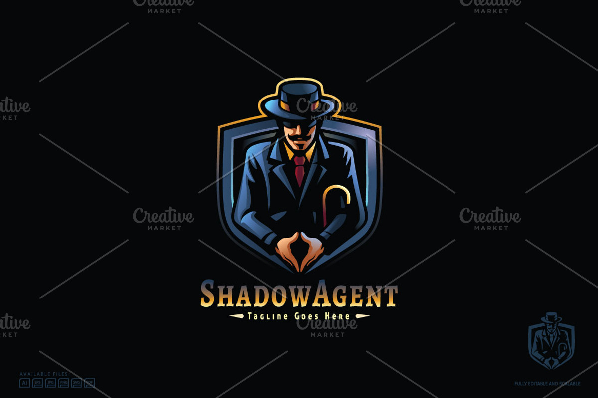 Tuxedo Agent Logo Template, a Branding & Logo Template by Kongstones_std (Photo 4 of 5)
