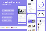 Learning Platform Mobile App UI Kit, an UI Kit Template by Betush (Thumbnail 3 of 3)
