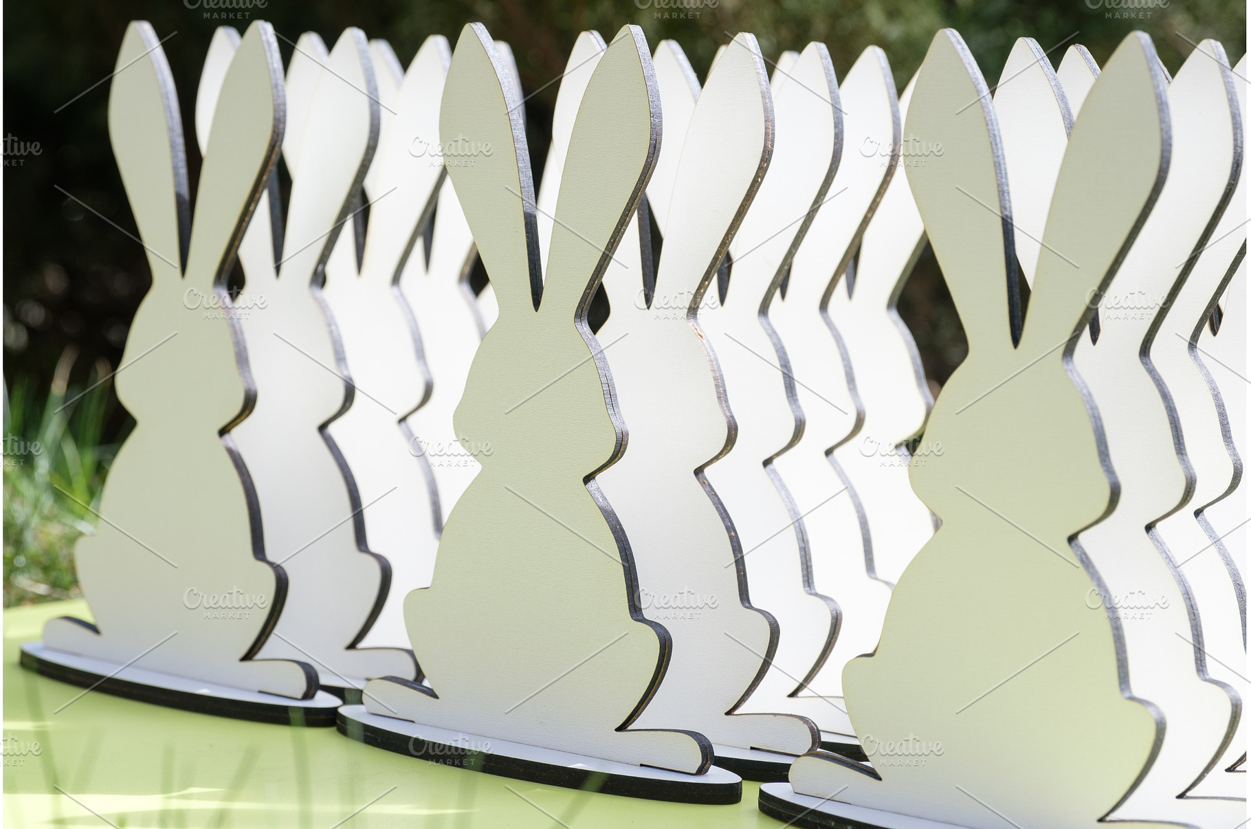 White Rabbit Army. Row of identical, a Holiday Photo by Rohan Photography