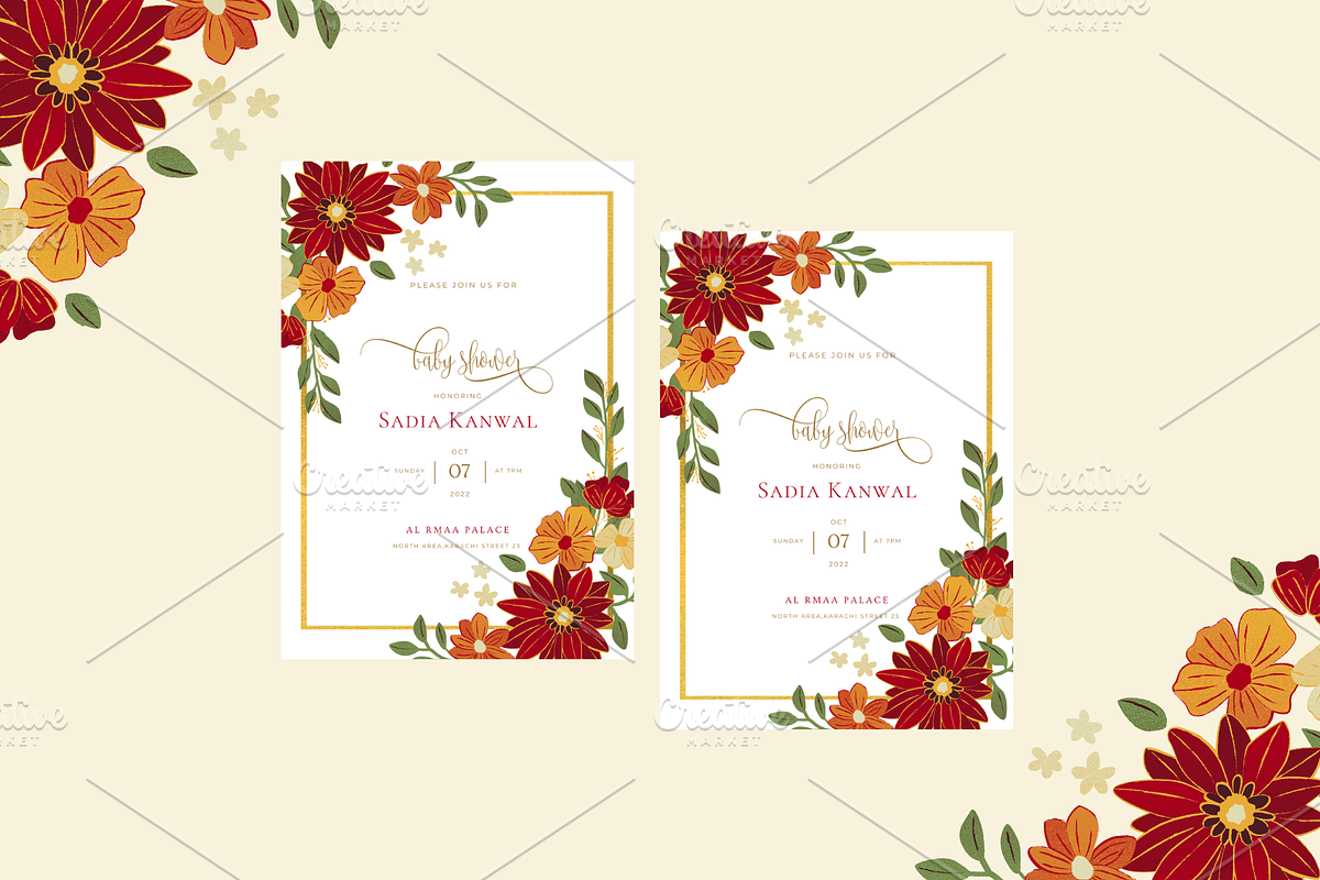 Elegant Baby Shower Invitation, an Invitation Template by Weddinginvitation by Fati (Photo 2 of 2)