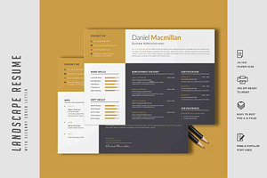 345. Landscape Resume Template