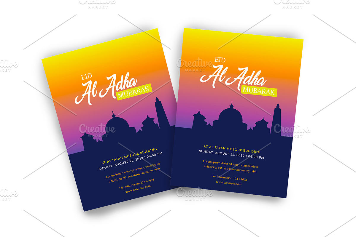 Eid Mubarak Al Adha Flyer Vol 4, a Flyer Template by bungamustia (Photo 4 of 4)