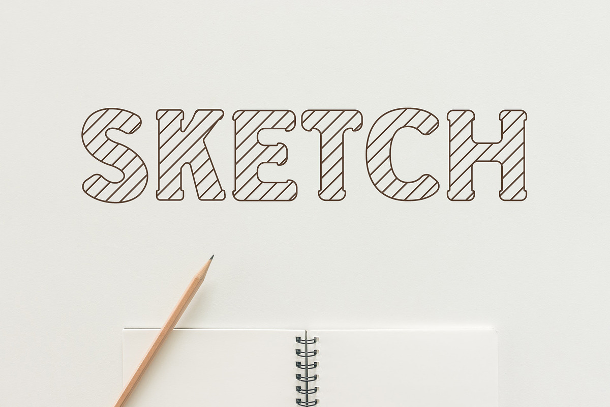 School Sketch Kids Font, a Font by vladocar (Photo 4 of 6)