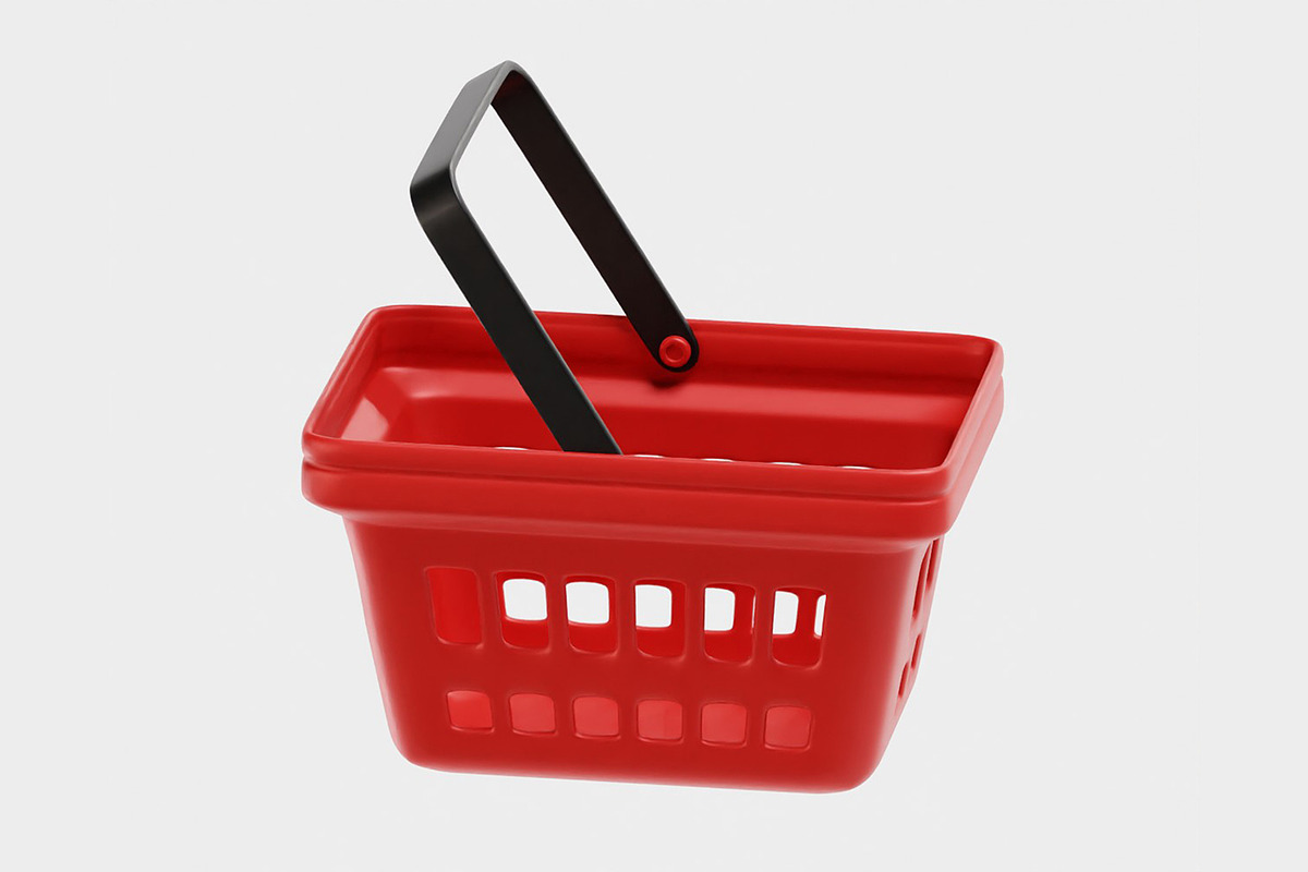 Shopping basket, an Object 3D Model by fahad121 (Photo 2 of 7)