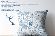 Nordic Blue Floral Bird Patterns, a Pattern Graphic by Traveling Designer (Thumbnail 4 of 8)
