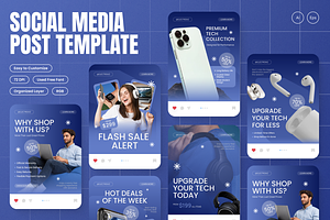 Electronic Sale Instagram Post, a Social Media Template by Annora Studio