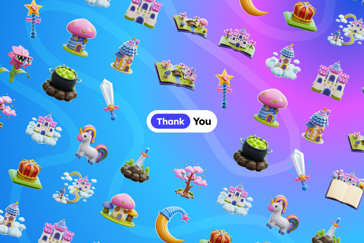 Fairytale 3D Icons, an Object 3D Model by Rakata Studio (Photo 6 of 7)