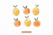 Lemon & Orange - cute watercolor set, an Object Graphic by Cute And Wild (Thumbnail 2 of 5)