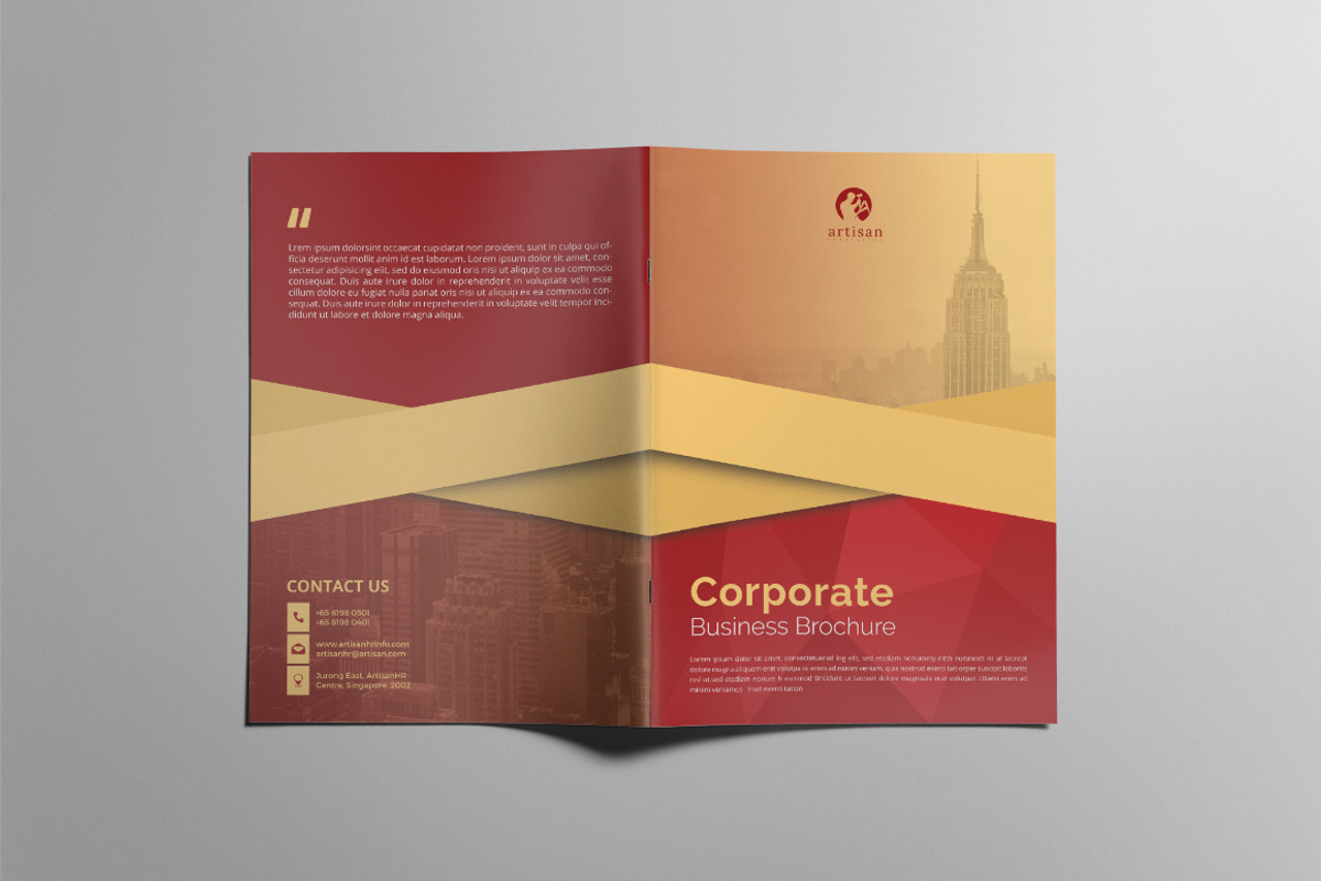 Bi-fold Brochure, a Brochure Template by artisanHR (Photo 3 of 4)